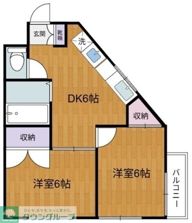 コーポルモトの物件間取画像